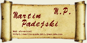 Martin Padejski vizit kartica